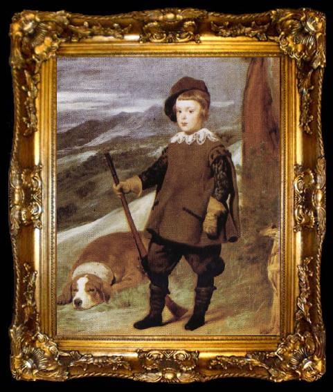 framed  Diego Velazquez Prince Baltasar Carlos in Hunting Dress(detail), ta009-2
